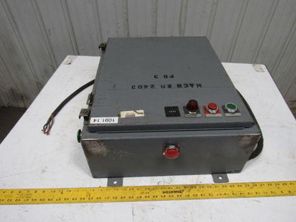 Hoffman 20x24x8" Electrical Enclosure Motor Starter Transformer Control Box