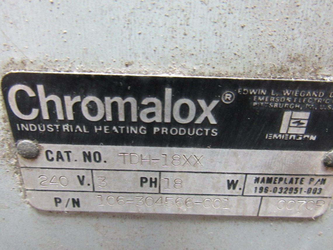 Chromalox 108-304566-001 TDH-18XX Air Ducted Heater 240V 3PH 18W