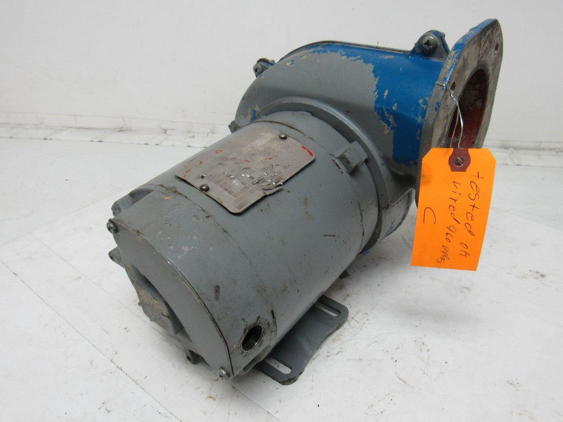 Forward Curved Cast Aluminum Blower Fan 1/2Hp 3Ph 208-220/460V 3515RPM 5"x3-1/2"