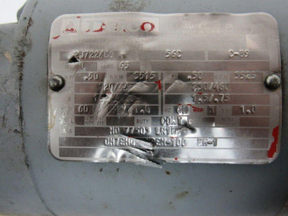 Forward Curved Cast Aluminum Blower Fan 1/2Hp 3Ph 208-220/460V 3515RPM 5"x3-1/2"