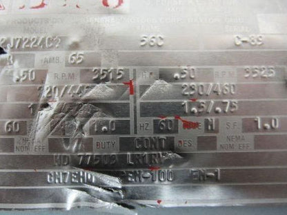 Forward Curved Cast Aluminum Blower Fan 1/2Hp 3Ph 208-220/460V 3515RPM 5"x3-1/2"