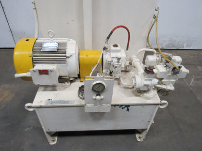 7.5HP 20 Gallon Hydraulic Power Unit 230/460V 3 PH W/2 Valves & PSV PNSO 10HR