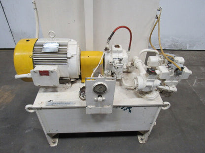 7.5HP 20 Gallon Hydraulic Power Unit 230/460V 3 PH W/2 Valves & PSV PNSO 10HR
