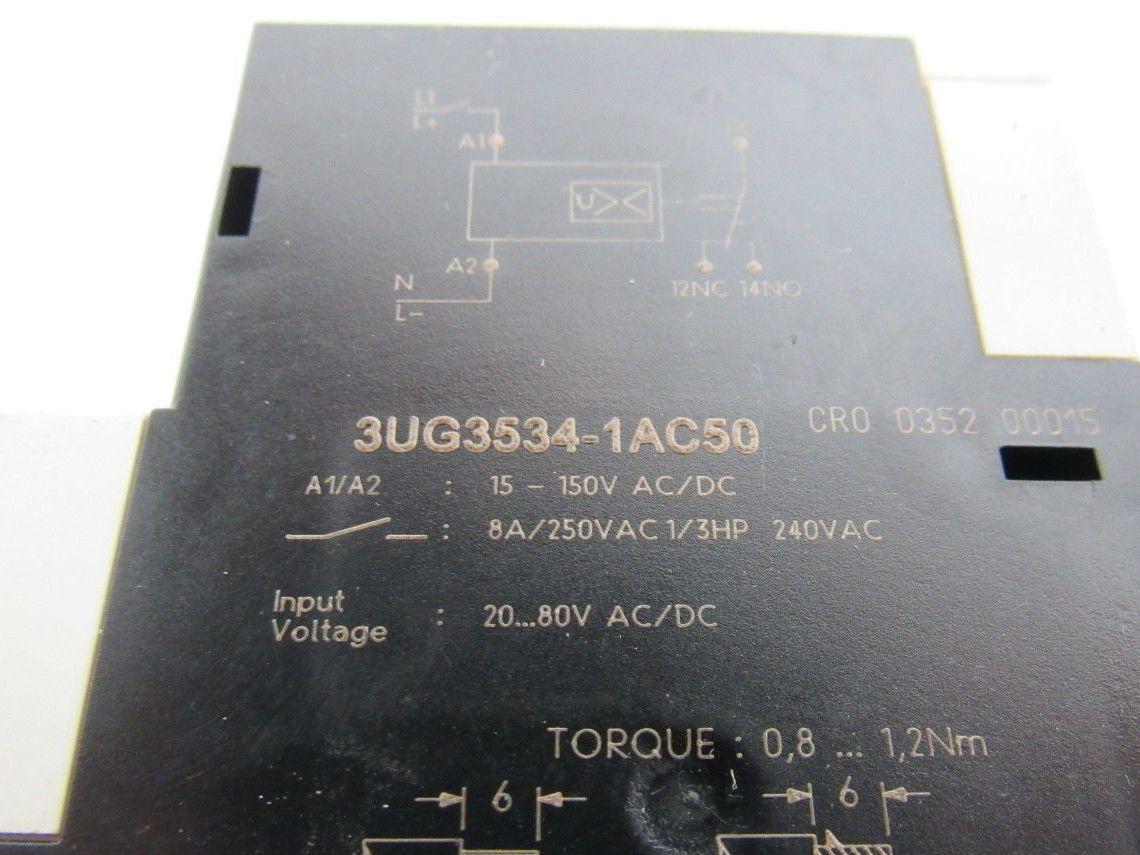 Siemens 3UG3534-1AC50 Safety Monitoring Relay