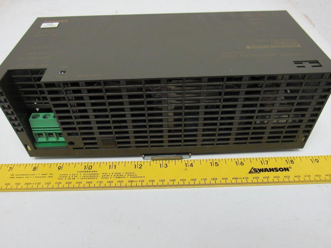 Siemens 6EP1 436-2BA00 SITOP Power Supply 24VDC 20A