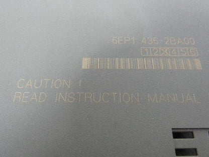 Siemens 6EP1 436-2BA00 SITOP Power Supply 24VDC 20A