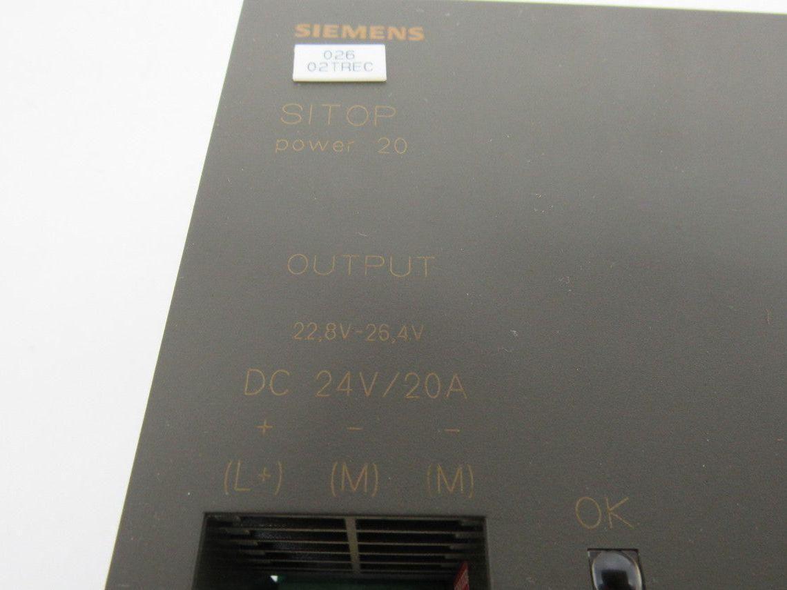 Siemens 6EP1 436-2BA00 SITOP Power Supply 24VDC 20A