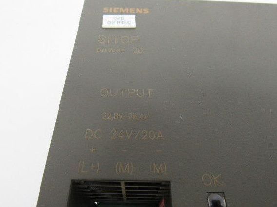 Siemens 6EP1 436-2BA00 SITOP Power Supply 24VDC 20A