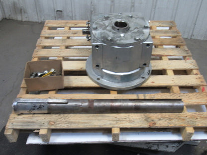 Jervis B Webb D 600RH 150:1 Ratio Right Hand Spline Gear Input Gearbox W/ Shaft