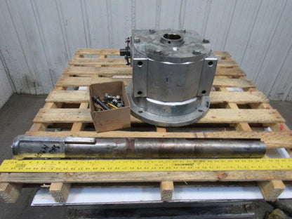 Jervis B Webb D 600RH 150:1 Ratio Right Hand Spline Gear Input Gearbox W/ Shaft