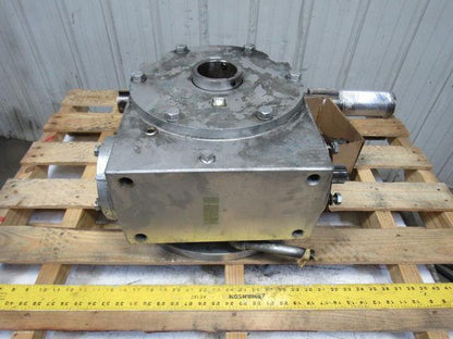 Jervis B Webb D 600RH 150:1 Ratio Right Hand Spline Gear Input Gearbox W/ Shaft
