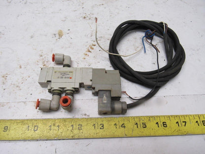 SMC SY5120-3DZ-01 5 Port Single Solenoid 110V Coil Lot Of 2