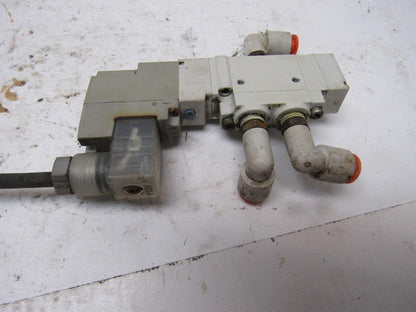 SMC SY5120-3DZ-01 5 Port Single Solenoid 110V Coil Lot Of 2
