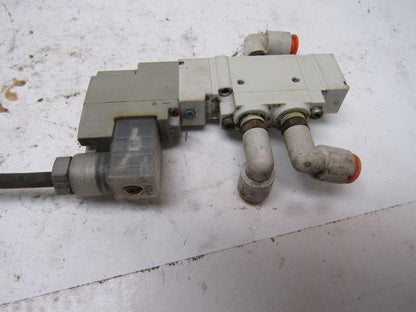 SMC SY5120-3DZ-01 5 Port Single Solenoid 110V Coil Lot Of 2