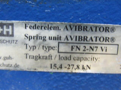 G+H Schallschutz FN2-N7 Vi Avibrator Spring Unit Machine Feet Lot of 13