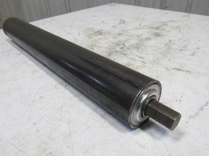 Heavy Duty Conveyor Gravity Roller 27"BFx3-1/2"Dia. Steel 1-1/16" Hex W/Shaft