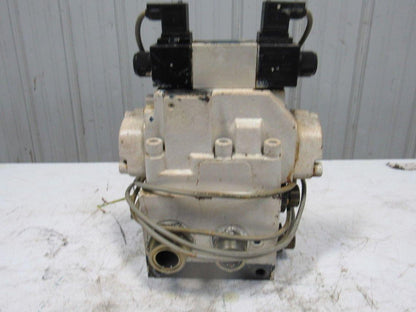 Rexroth 4WEH22W71/6EW110N 4/3 Way 110V Solenoid Directional Valve Manifold