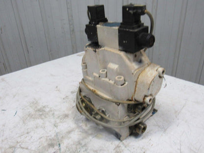 Rexroth 4WEH22W71/6EW110N 4/3 Way 110V Solenoid Directional Valve Manifold