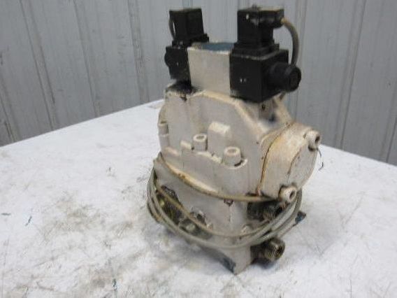 Rexroth 4WEH22W71/6EW110N 4/3 Way 110V Solenoid Directional Valve Manifold