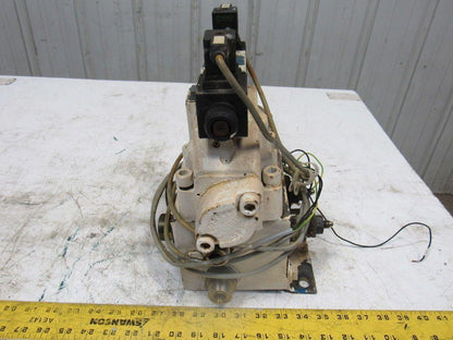 Rexroth 4WEH22W71/6EW110N 4/3 Way 110V Solenoid Directional Valve Manifold