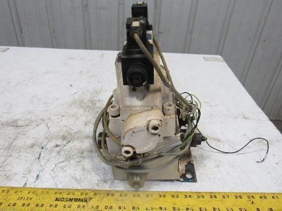 Rexroth 4WEH22W71/6EW110N 4/3 Way 110V Solenoid Directional Valve Manifold