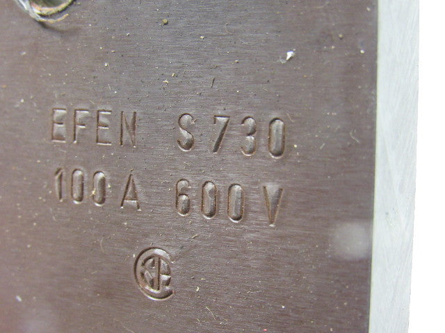 EFEN S730 100A 600V Ceramic Fuse Block Holder 1 Pole Lot of 3