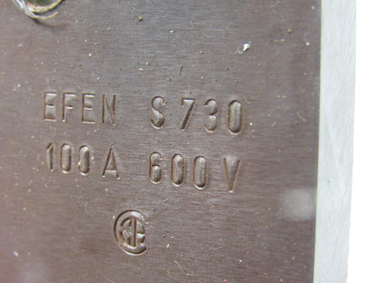 EFEN S730 100A 600V Ceramic Fuse Block Holder 1 Pole Lot of 3