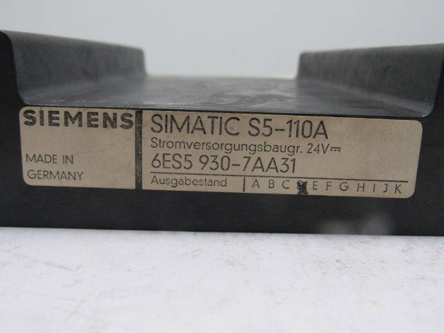 Siemens Simatic S5-110A 6ES5 930-7AA31 CPU Processor Module