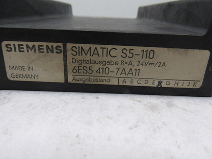 Siemens Simatic S5-110 6ES5 410-7AA11 Relay Module Assembly Card