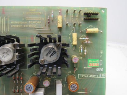 Siemens C98043-A1001-L5 09 Circuit Board Card PLC