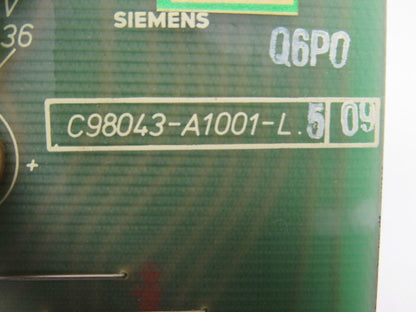 Siemens C98043-A1001-L5 09 Circuit Board Card PLC