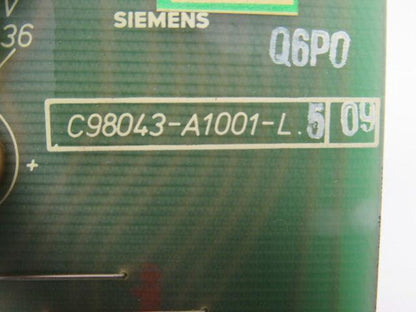 Siemens C98043-A1001-L5 09 Circuit Board Card PLC