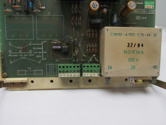 Siemens C98043-A1001-L5 10 Circuit Board Card PLC