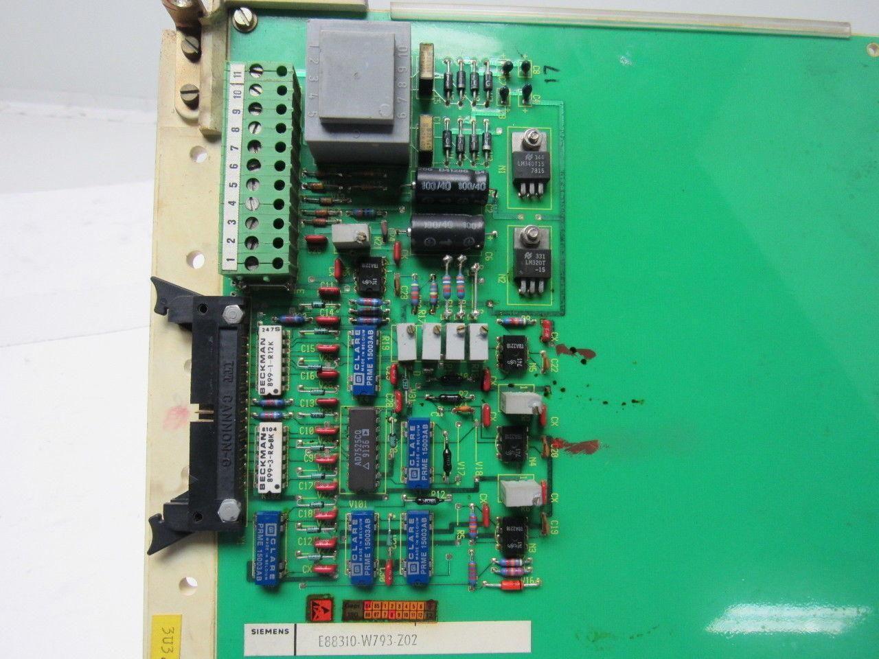 Siemens E88310-W793-Z02 Circuit Board Assembly PLC