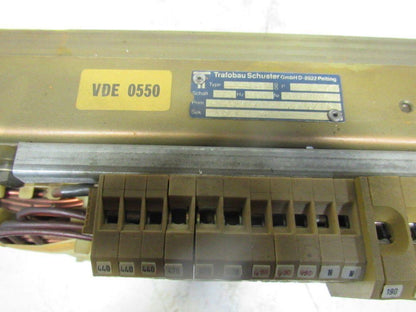 Trafobau Schuster DK-3702 11.6 KVA Transformer 440V Primary 15 190V Secondary