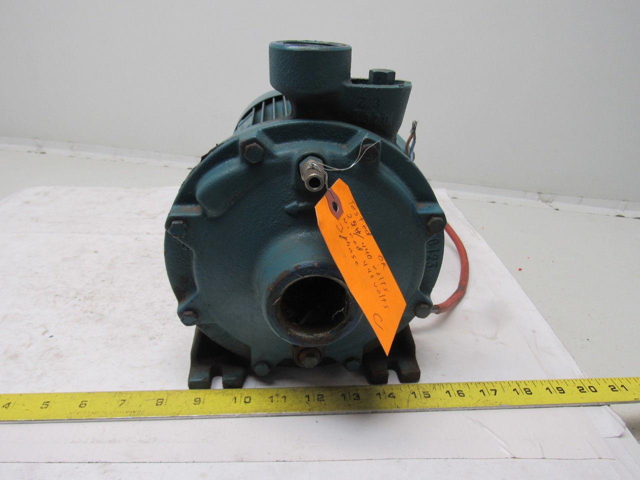 Siemens Dematic NMD 20/110Z 3/4Hp Centrifugal Pump 254/440V 3Ph 60Hz 1-1/4"x1"