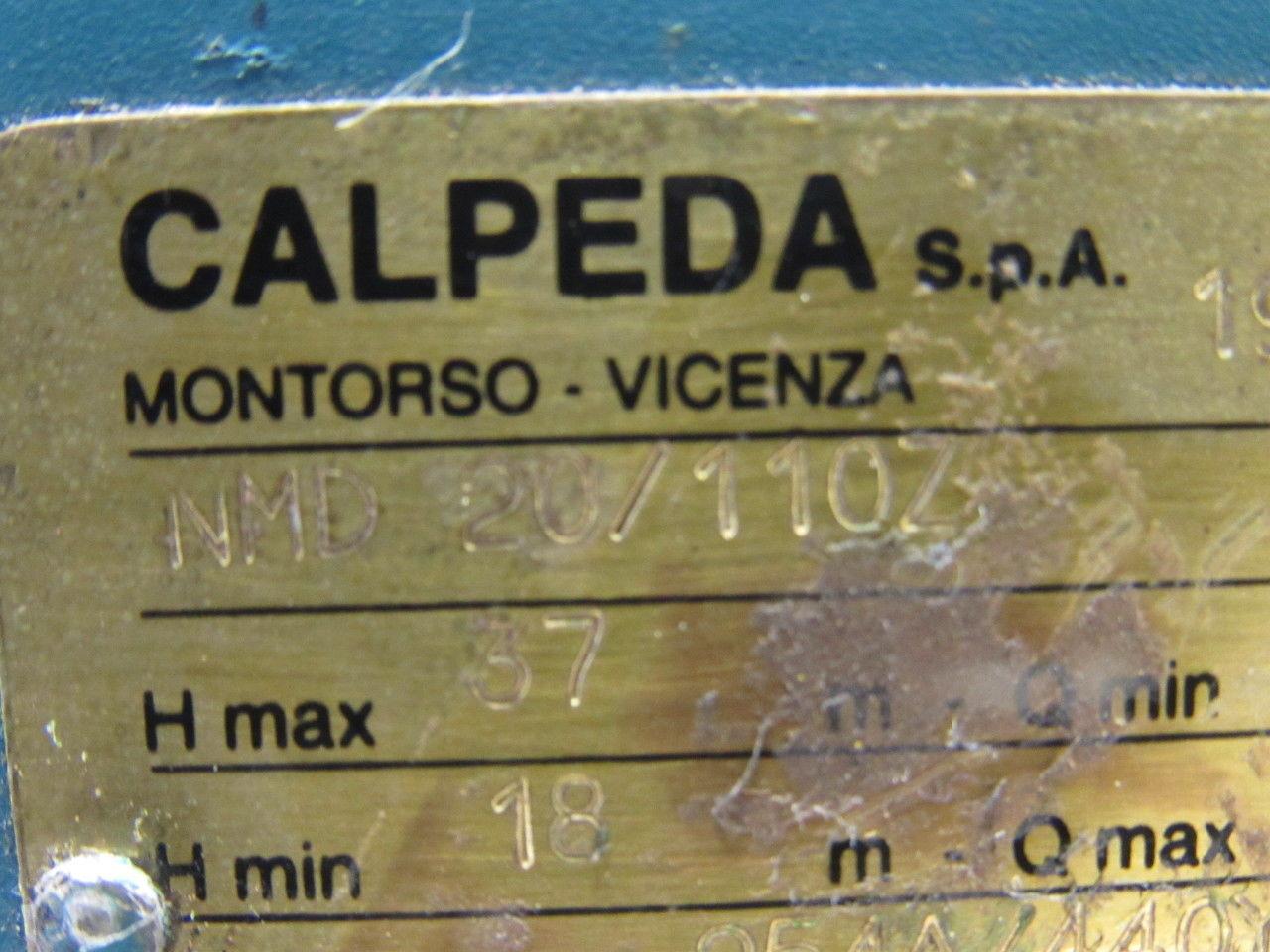 Siemens Dematic NMD 20/110Z 3/4Hp Centrifugal Pump 254/440V 3Ph 60Hz 1-1/4"x1"