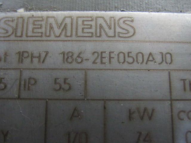 Siemens 1PH7 186-2EF050AJ0 Servo Motor 330/385/445V 5000RPM Max. KTY84 Encoder