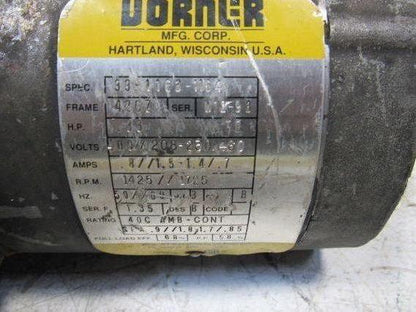 Dorner 33-1163-1164 .33Hp 1425/1725RPM 400...460V 42CZ Frame Electric AC Motor