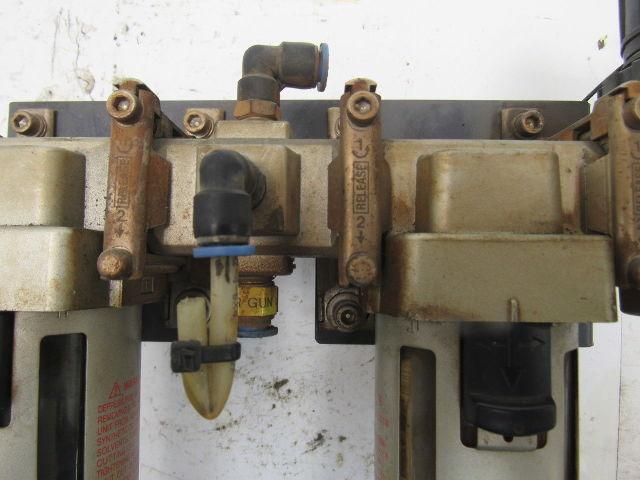 SMC Pneumatic Solenoid Valve Filter Double Regulator Assembly 0.05-0.83MPA