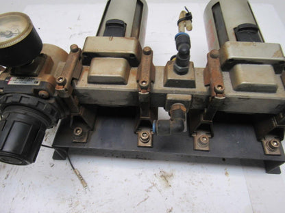 SMC Pneumatic Solenoid Valve Filter Double Regulator Assembly 0.05-0.83MPA