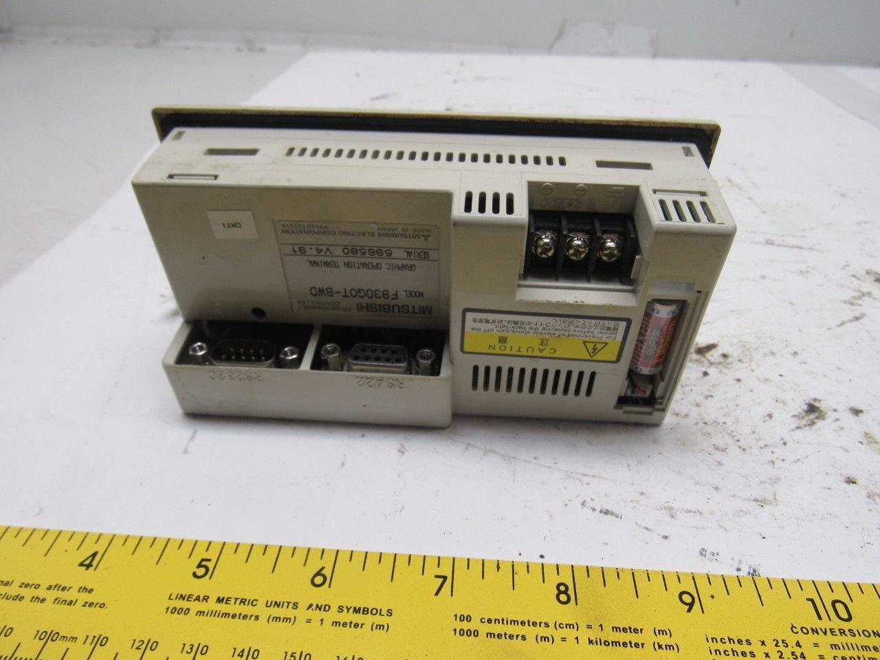 Mitsubishi F930G0T-BWD Programable Controller Graphic Operation Terminal V4.91