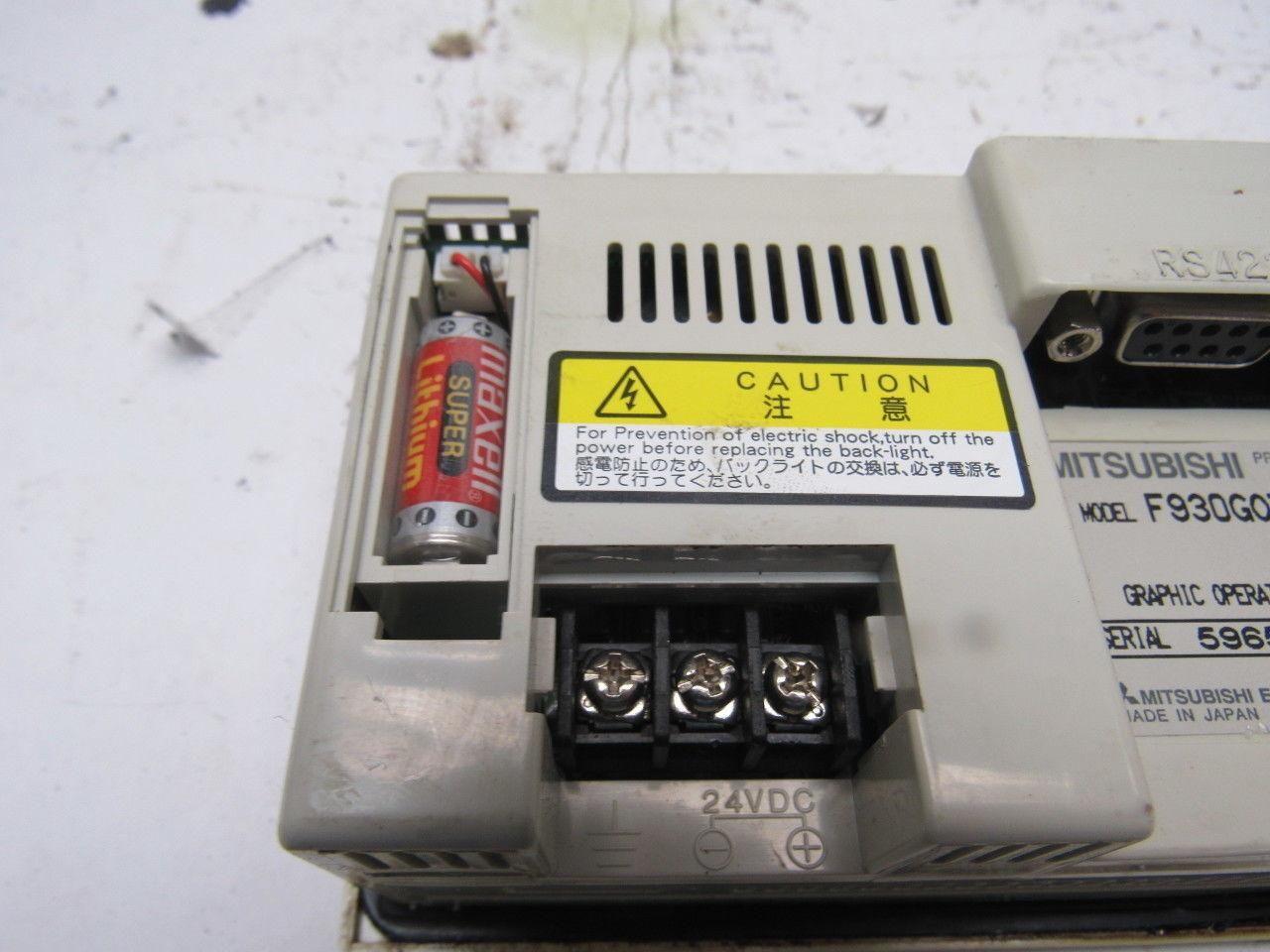 Mitsubishi F930G0T-BWD Programable Controller Graphic Operation Terminal V4.91