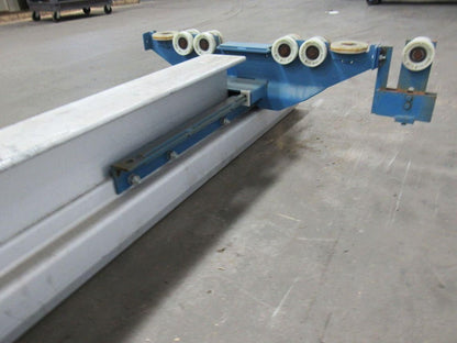 Gorbel Under Hung Aluminum Monorail Bridge Crane 109" OAL 86 To 54" Runner Width