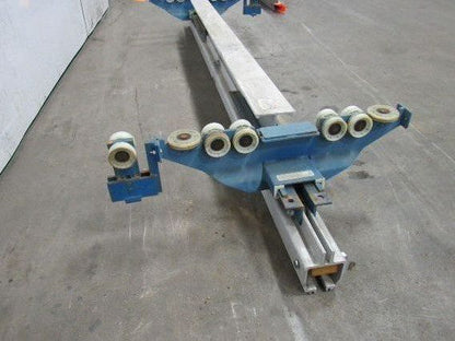 Gorbel Under Hung Aluminum Monorail Bridge Crane 109" OAL 86 To 54" Runner Width