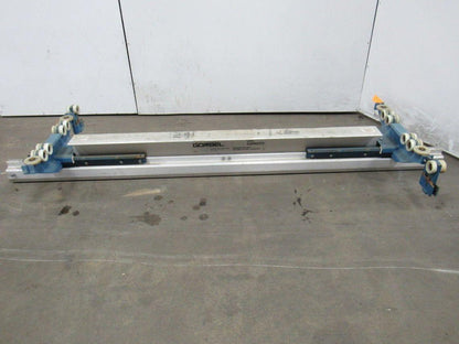 Gorbel Under Hung Aluminum Monorail Bridge Crane 109" OAL 86 To 54" Runner Width