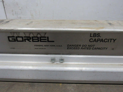 Gorbel Under Hung Aluminum Monorail Bridge Crane 109" OAL 86 To 54" Runner Width