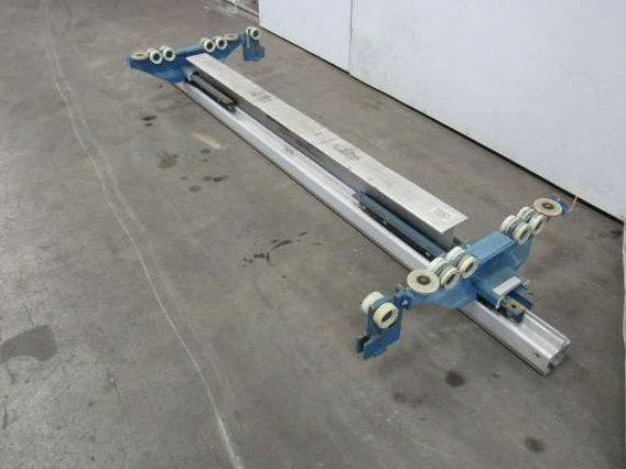 Gorbel Under Hung Aluminum Monorail Bridge Crane 109" OAL 86 To 54" Runner Width