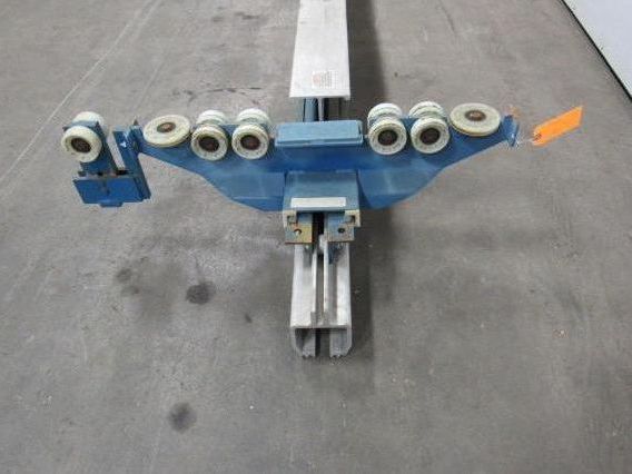 Gorbel Under Hung Aluminum Monorail Bridge Crane 109" OAL 86 To 54" Runner Width