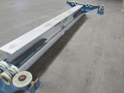 Gorbel Under Hung Aluminum Monorail Bridge Crane 109" OAL 86 To 54" Runner Width